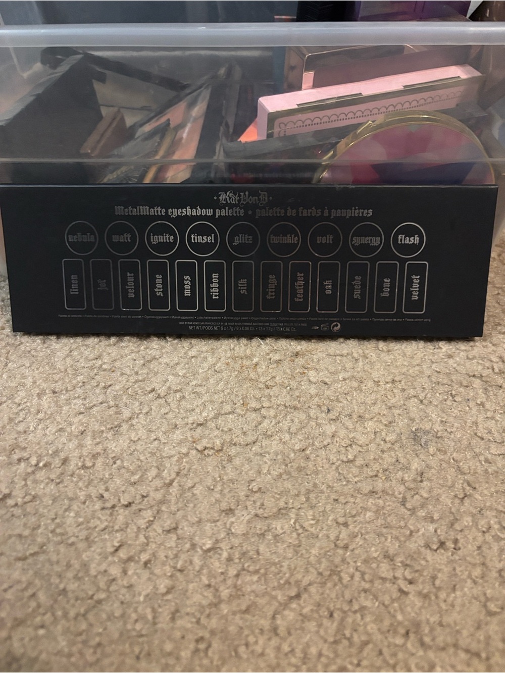 Kat Von D MetalMatte Metallic Silver and Black Eyeshadow Palette - Picture 2 of 5